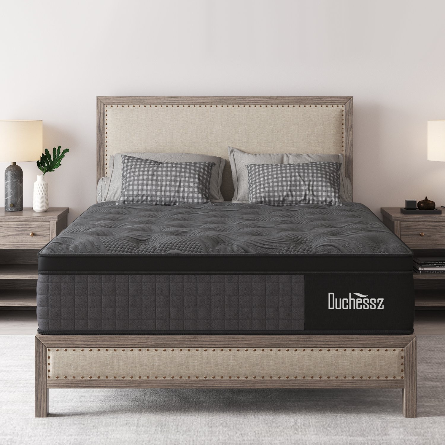 10″12″14″ Twin Full Queen King Mattress in a Box Hybrid Spring Memory Foam