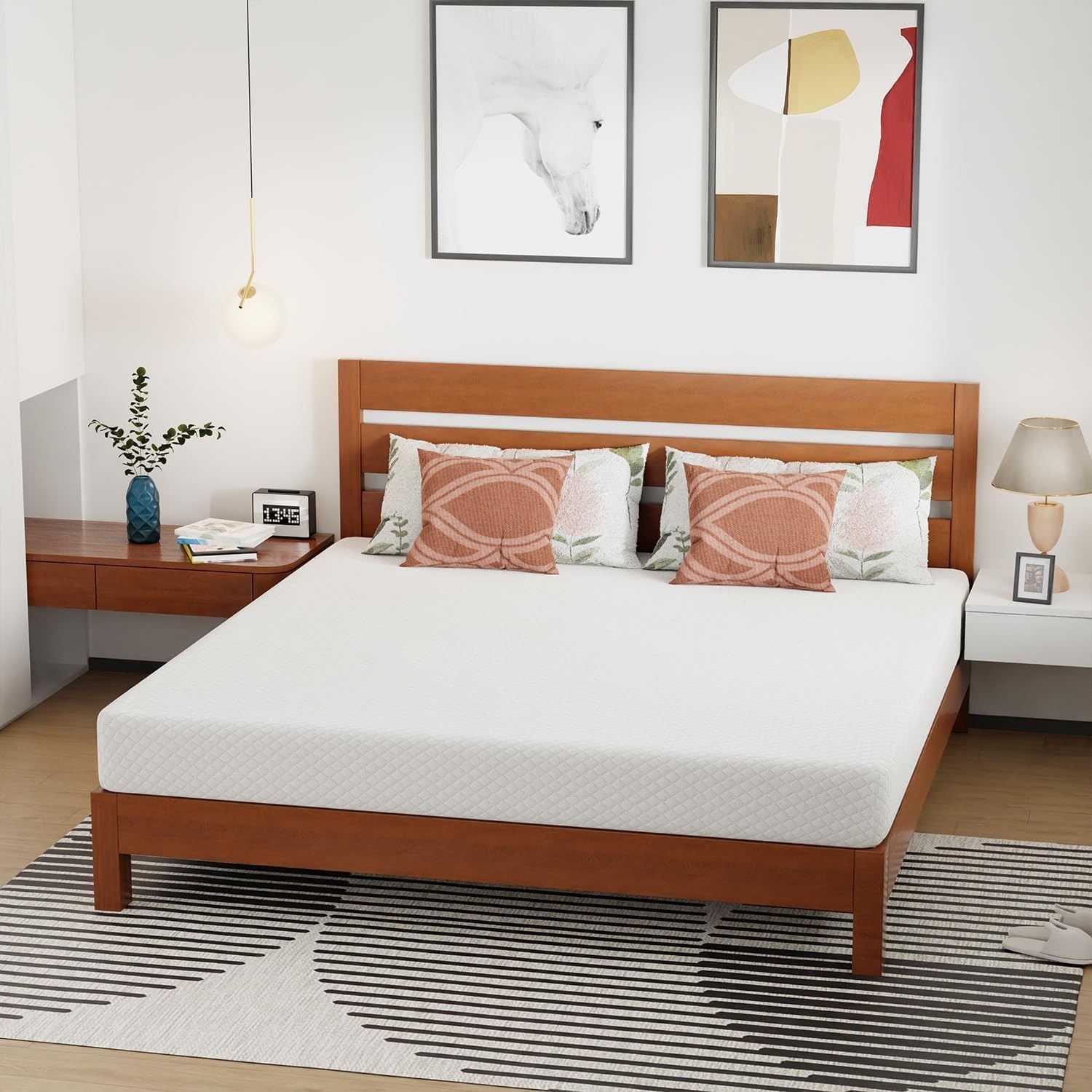 8 Inch King Mattress | Medium Firm Gel Memory Foam | Pressure Relief & Cooling