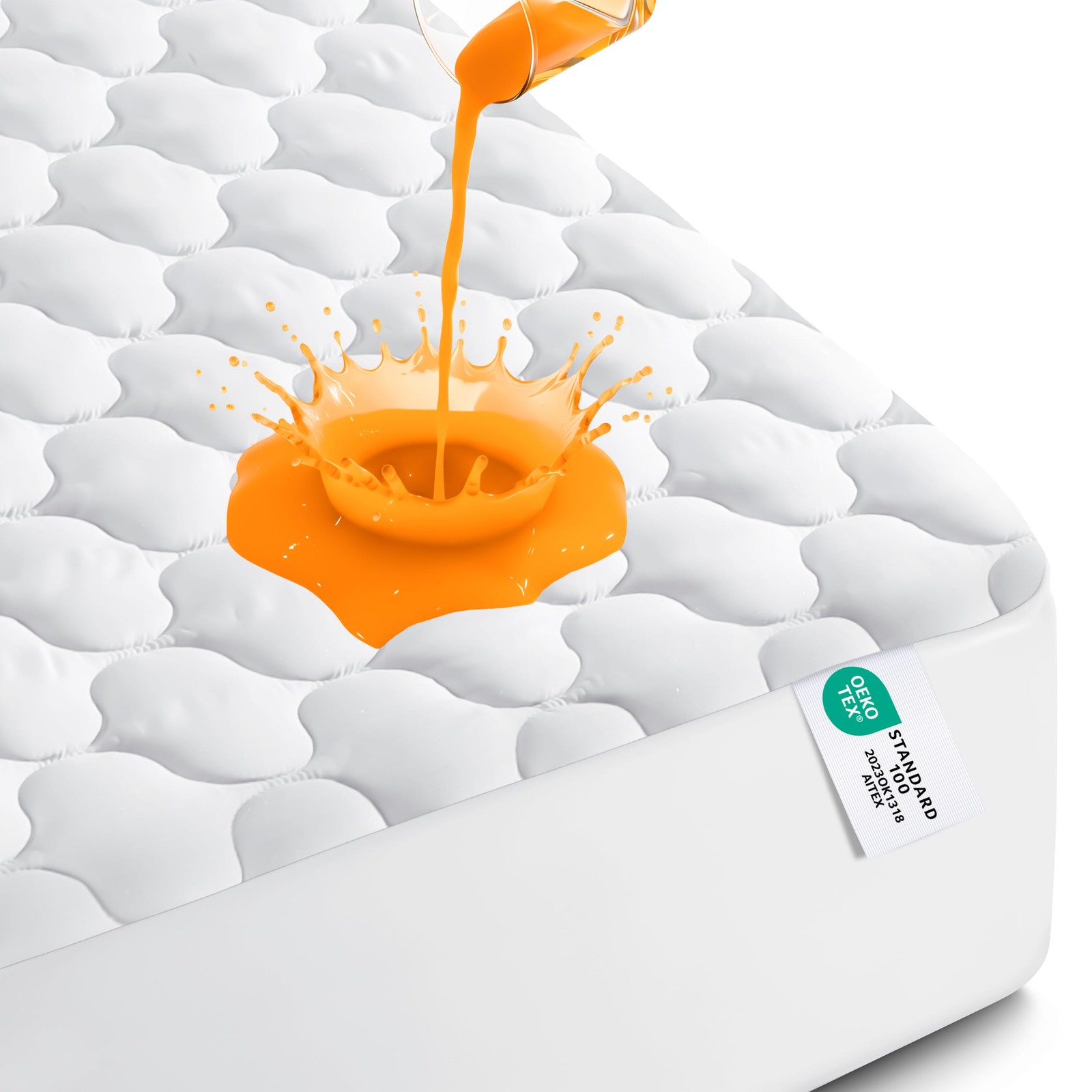 Utopia Bedding Waterproof Mattress Protector, Queen (Pack of 1), White