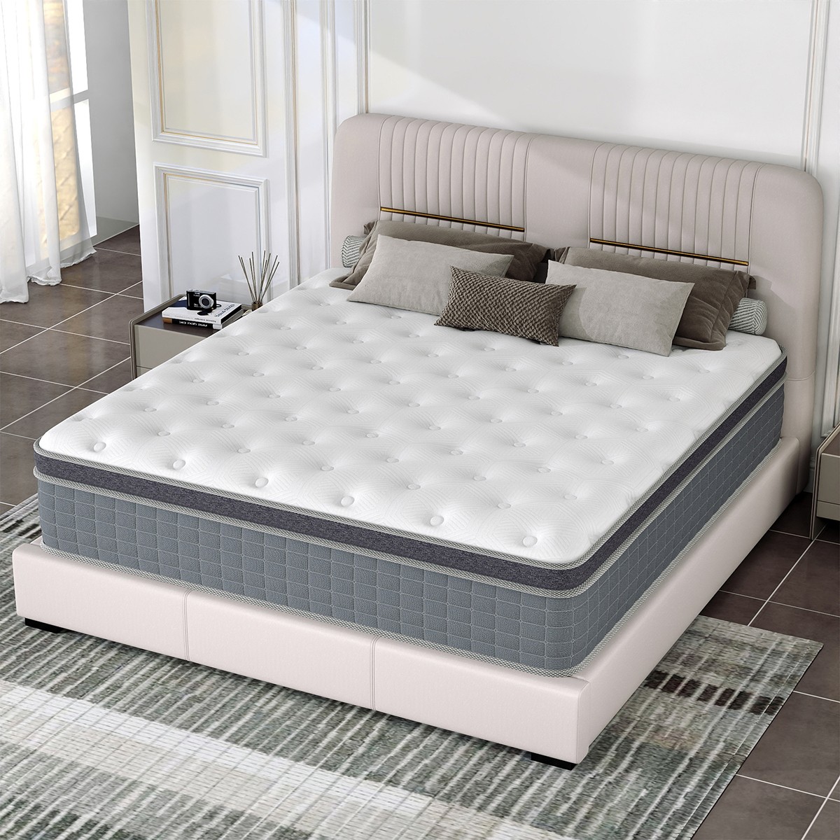 12/14 Inch Memory Foam Mattress Luxury Twin Full Queen King Hybrid Medium Firm