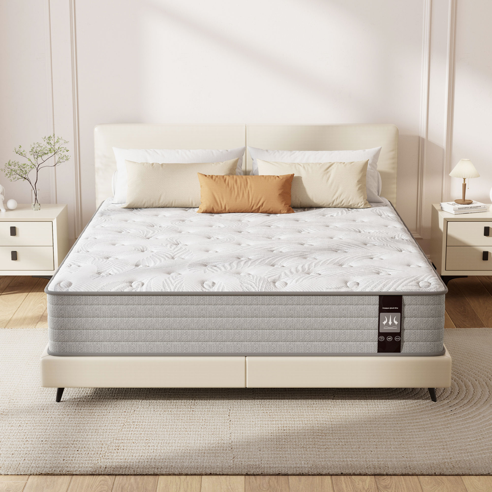 Full Mattress 12” Medium Firm Gel Memory Foam Cooling Comfort Mattress In A Box