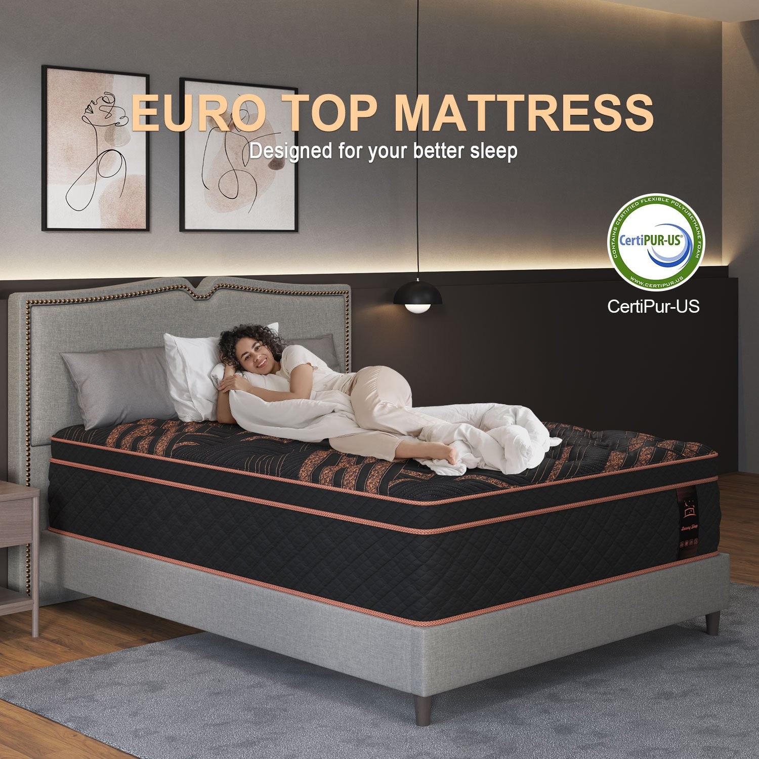 12″14″Twin Full Queen King Size Gel Memory Foam Spring Mattress In A Box