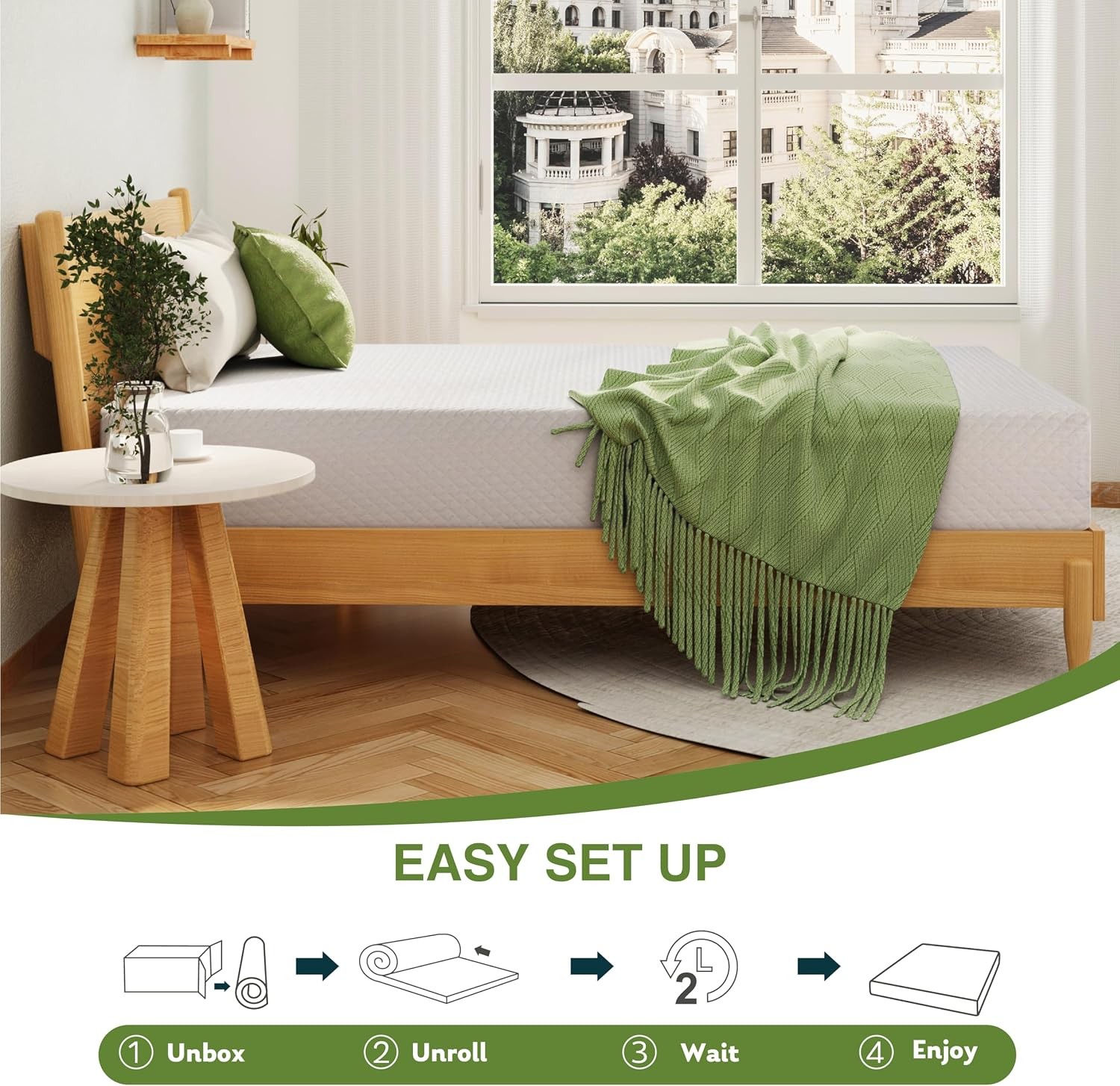 Memory Foam Full Size Bed Mattress Relief With Medium Firm Support