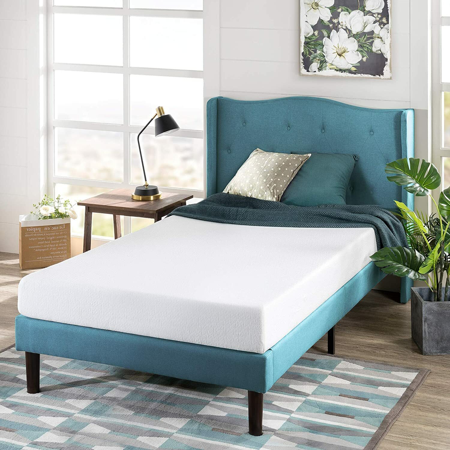 ZINUS Green Tea Memory Foam Twin Mattress – White