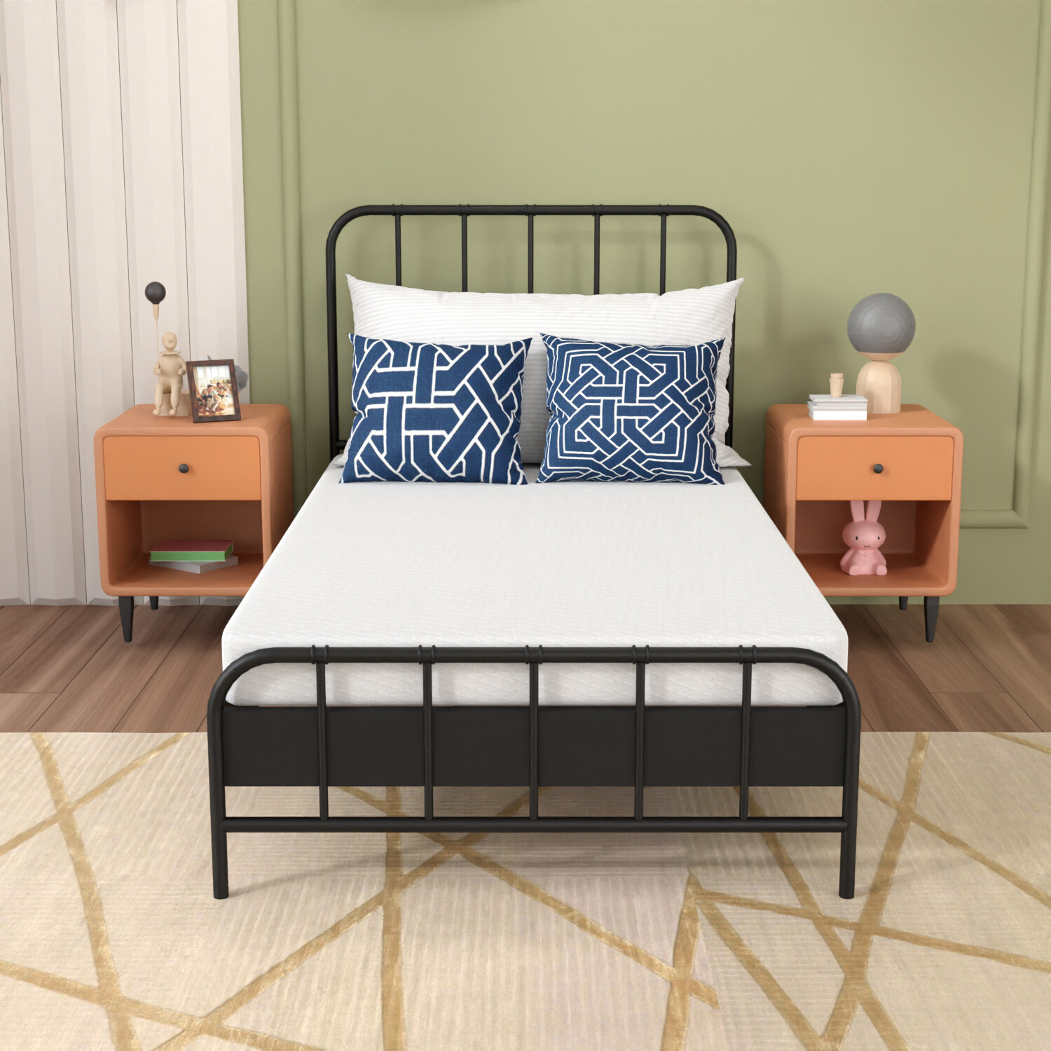 5 Inch Gel Memory Foam Mattress Cool Sleep & Comfy Support In A Box Twin Size