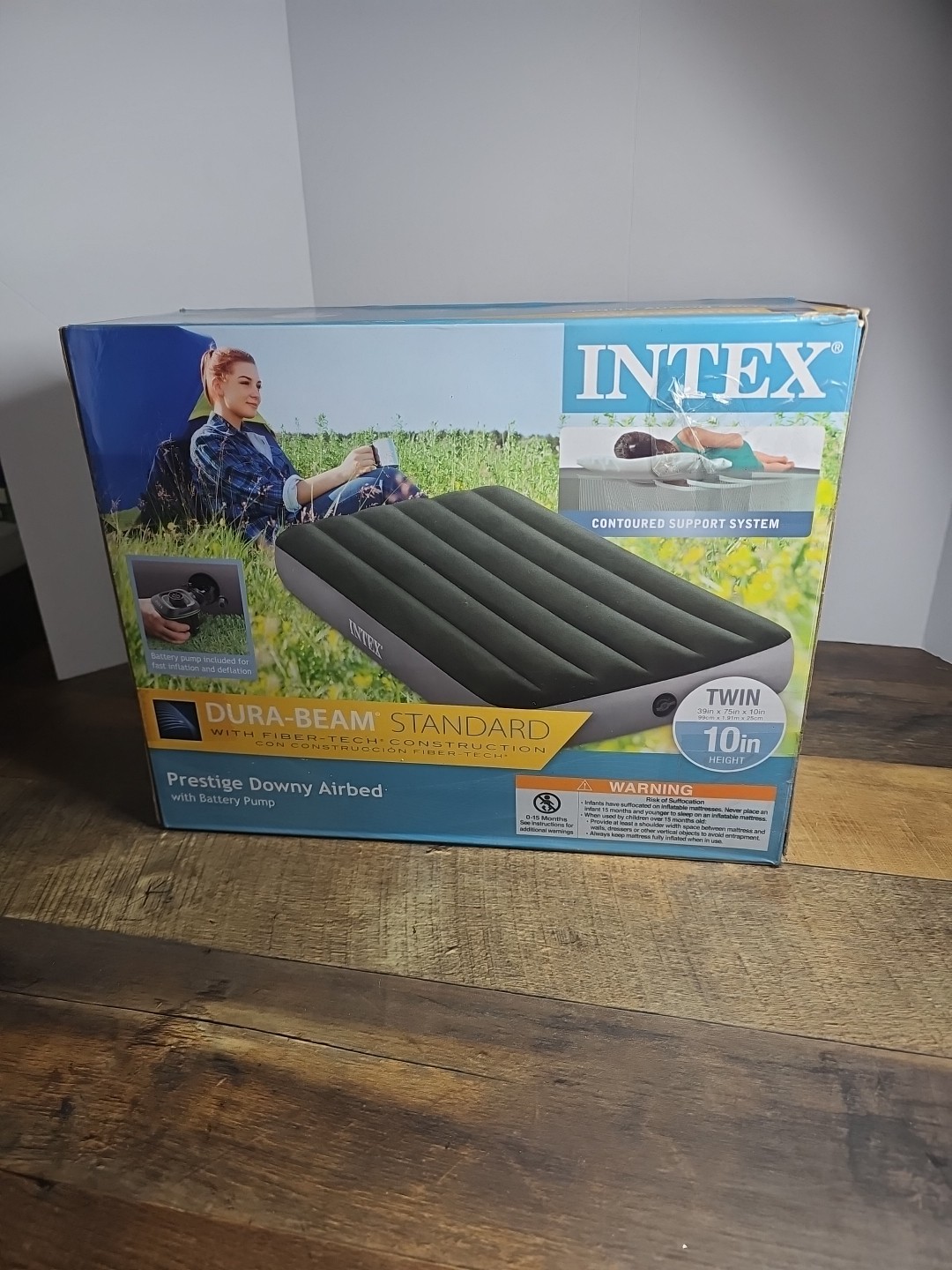 INTEX – 64777EHD – Dura-Beam Standard Prestige Air Mattress – Twin Size