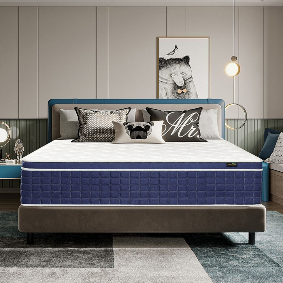14″/12″ Mattress Twin Full Queen King Size InnerSpring Memory Foam Bed in A Box