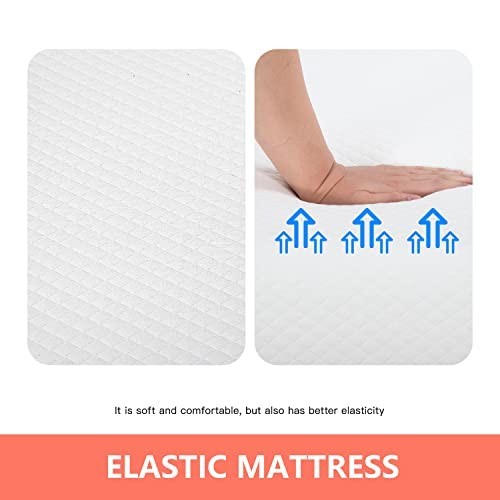 5″ Gel Memory Foam Mattress – Medium Firm, Pressure Relief, Cooling, Washable Co