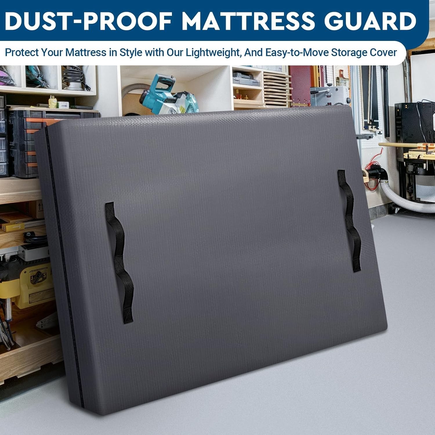Heavy-Duty California King Mattress Bag – Waterproof & Reusable with 8 Handles
