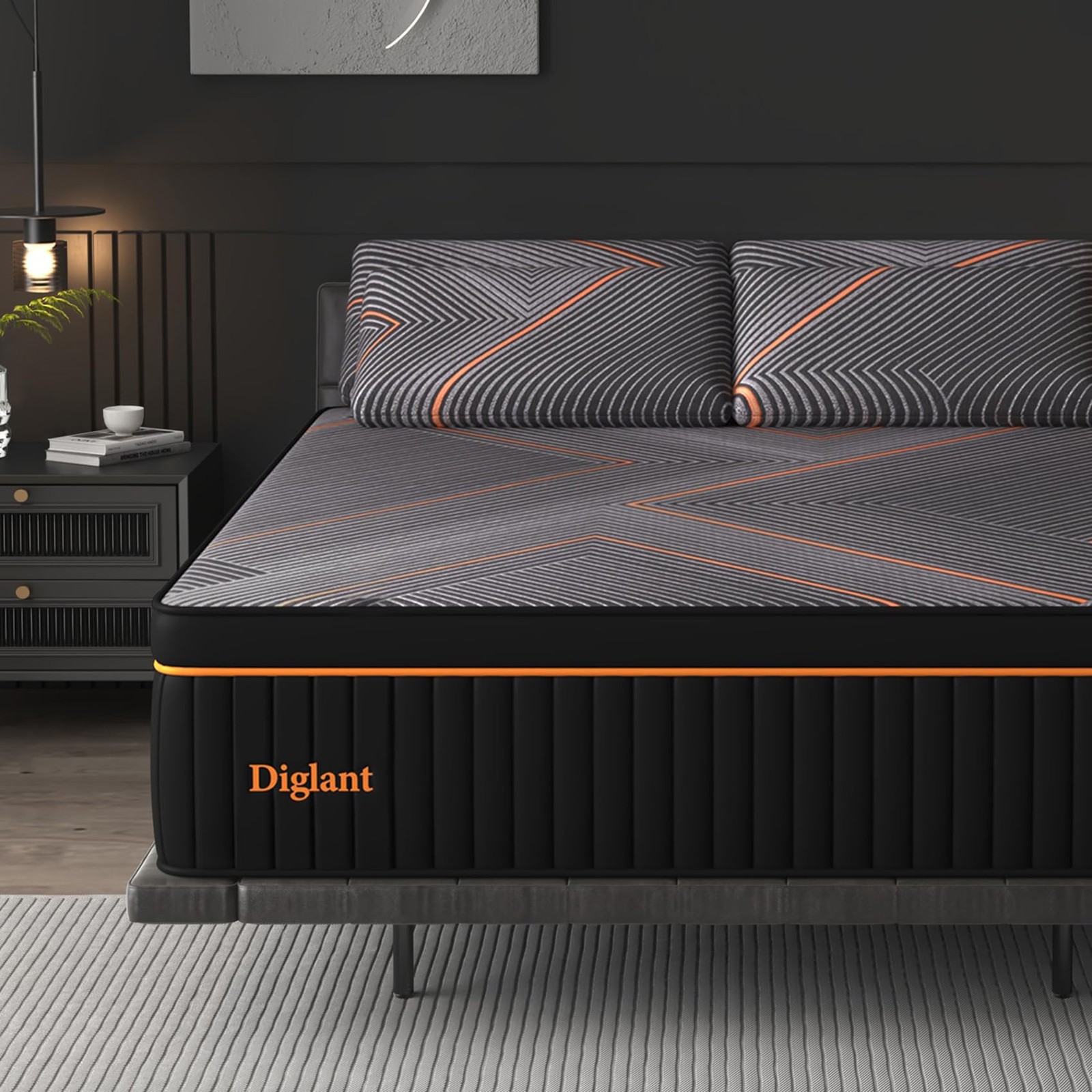 Queen Mattress, 14 Inch Plush Hybrid Mattress, Soft Memory Foam