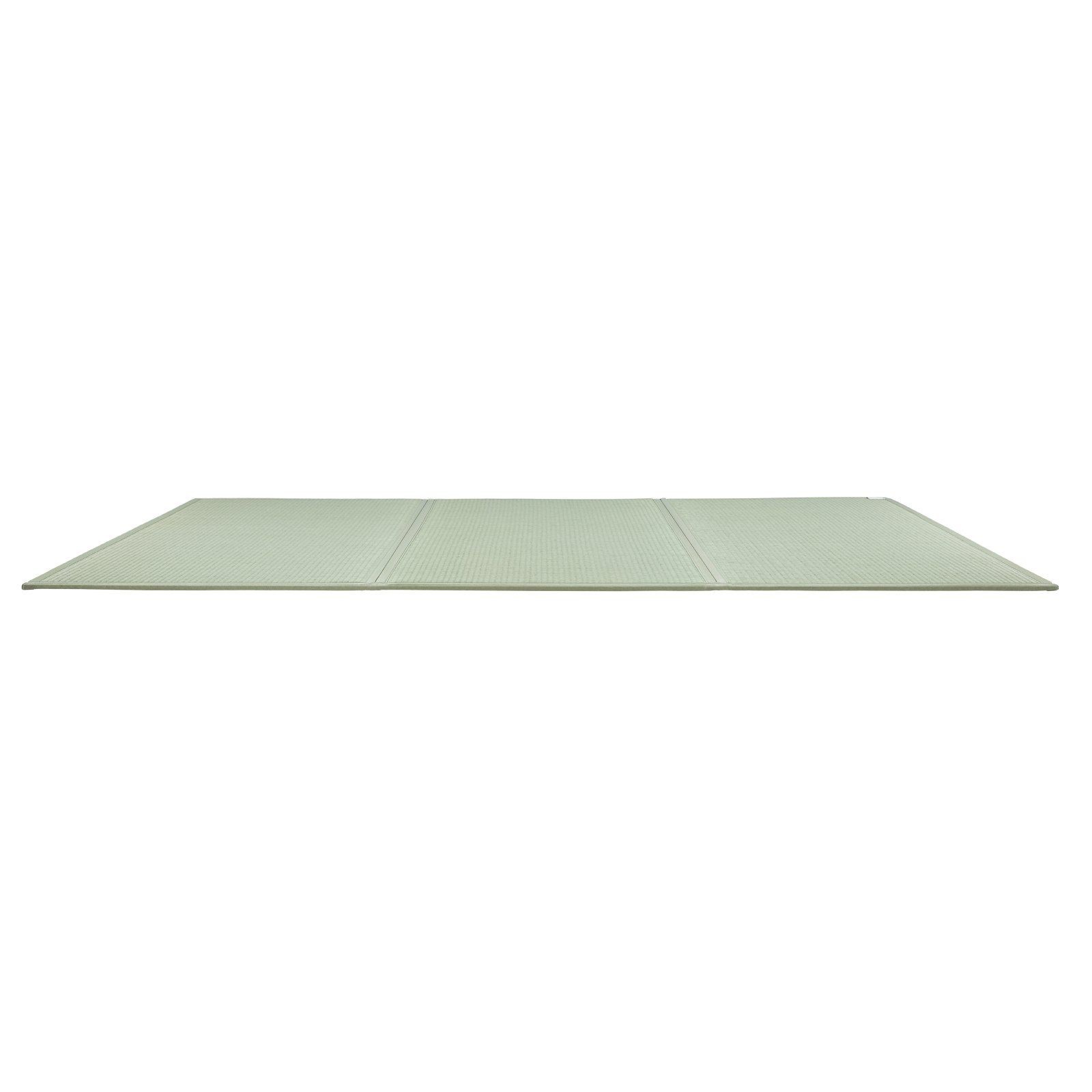 Twin Size Foldable Rush Grass Tatami Mat with Non-Slip Backing & Fresh Scent