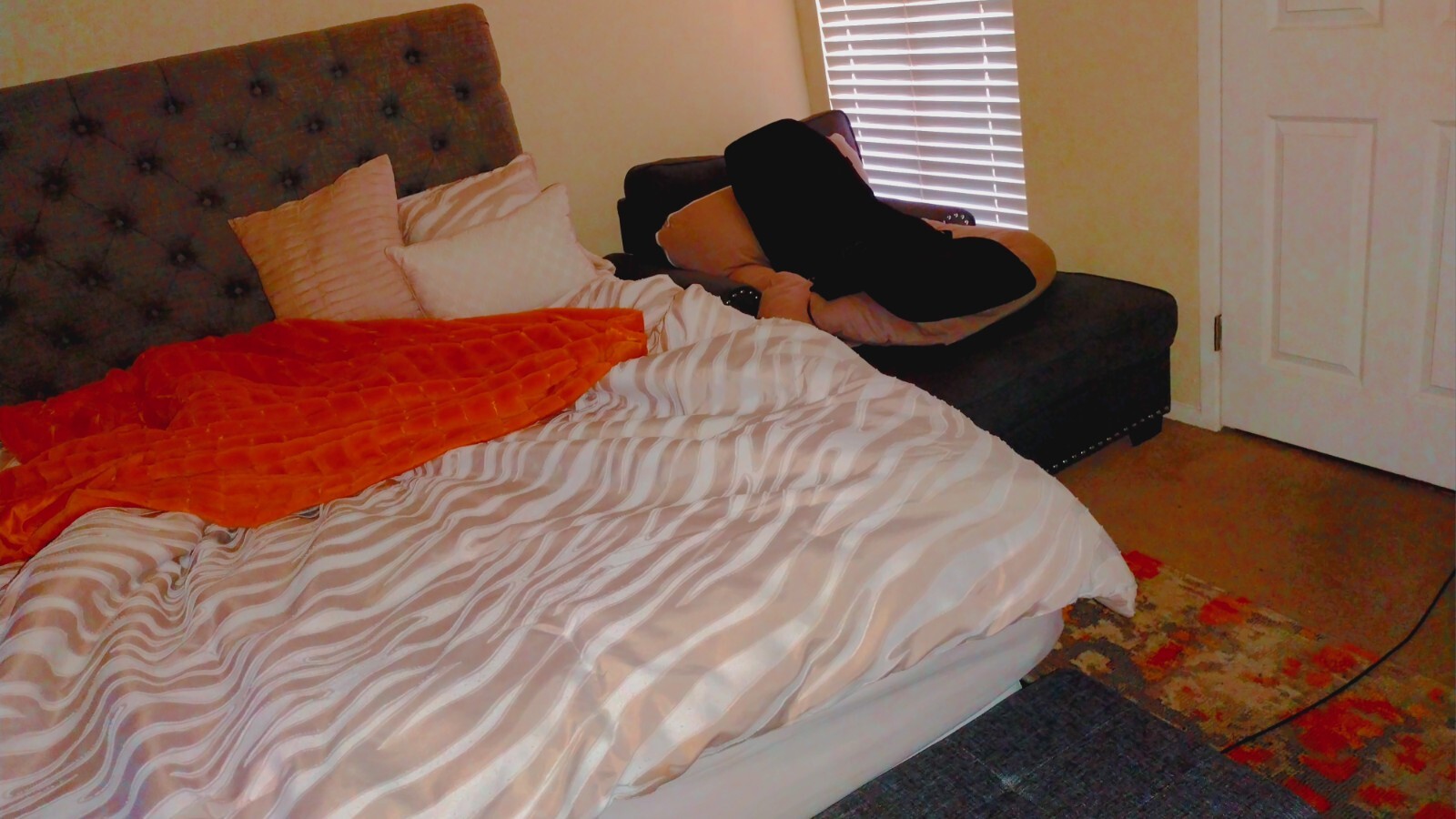 Queen size Bed with Mattress and Box Spring Included – PRICED TO SELL