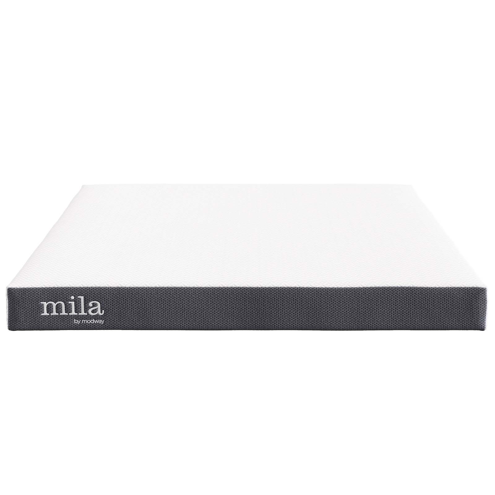Modway 6″ Dual-Layer Queen Size Firm Memory Foam Mattress With 10-Year Warranty