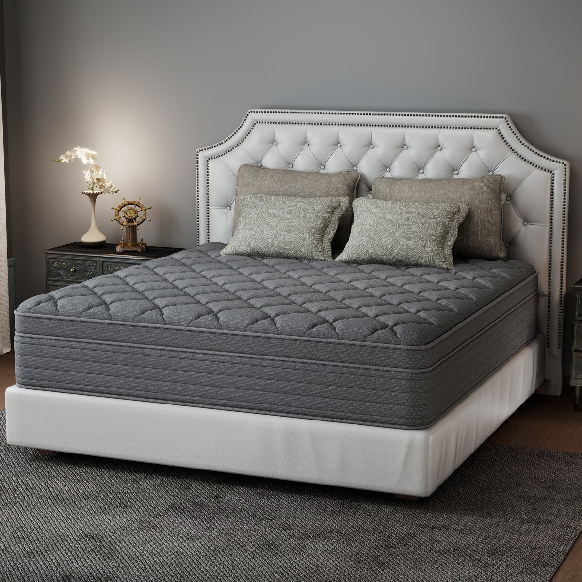 12″ 14″ Mattress Gel Memory Foam Hybrid Spring Twin Full Queen King Bed in a Box