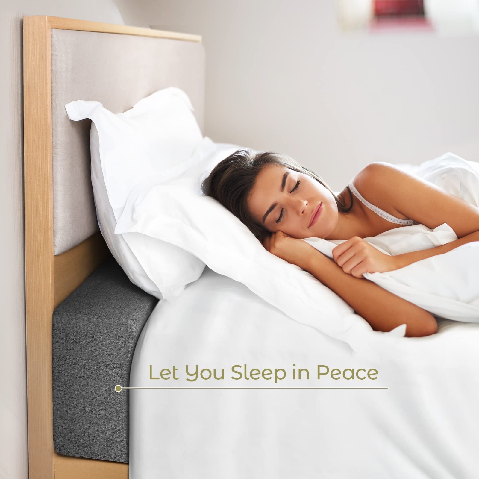 King Mattress Bed Gap Filler, High-Density Foam, Removable Washable Cover, 78″x2