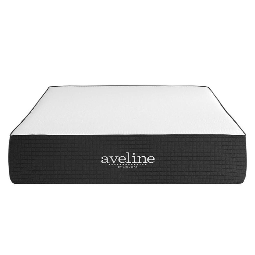 Modway Aveline 14″ Modern Style Memory Foam Queen Mattress in White