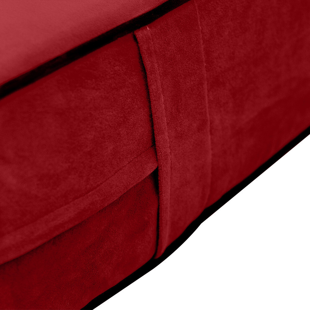 Contrast Pipe 6″ FULL 75x54x6 Velvet Indoor Daybed Mattress |COVER ONLY|-AD369