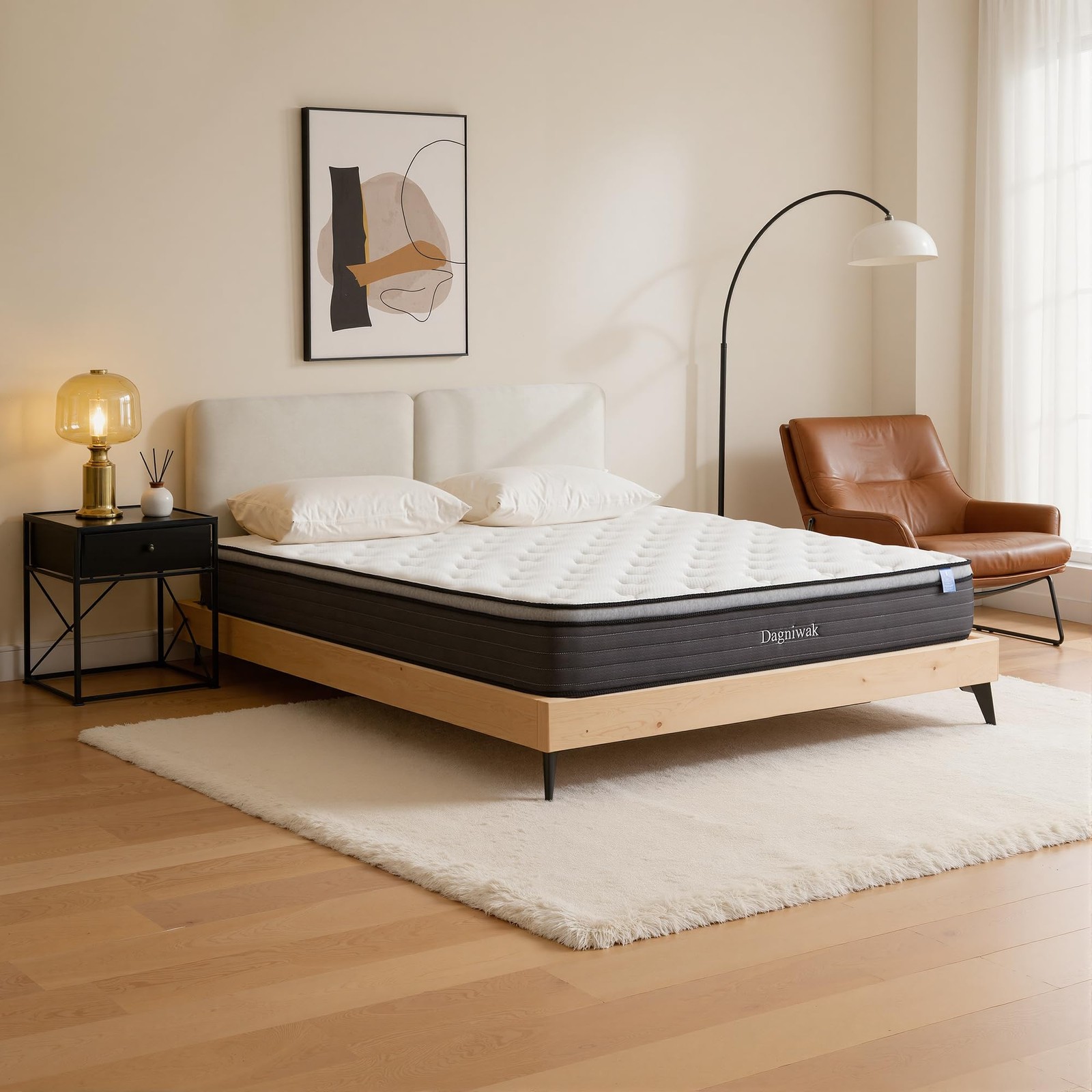 12 Inch Fueen Memory Foam Mattress, Comfort Sleep, Medium Firm Feel, Decompre…