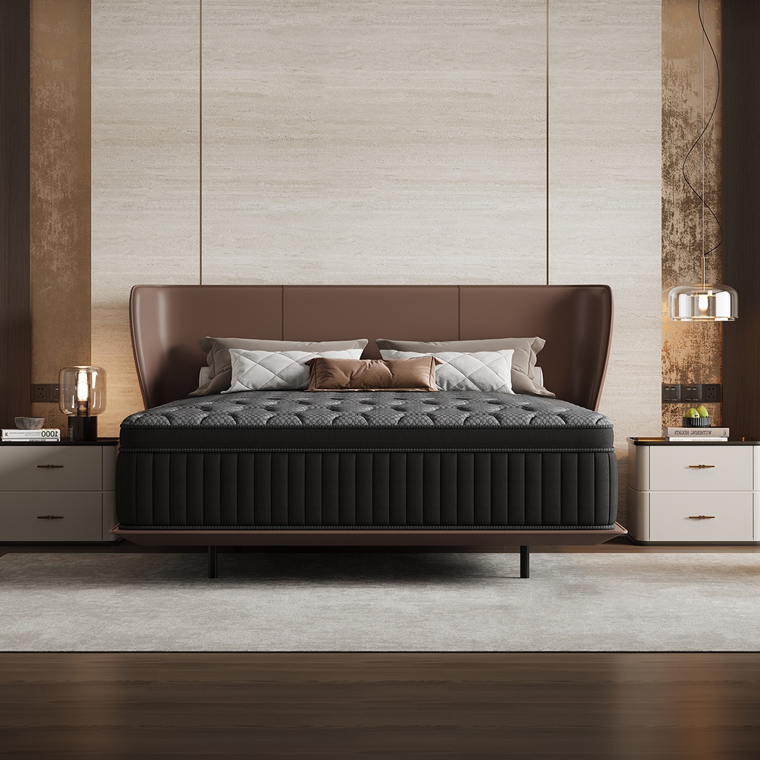Hybrid Mattress in a Box–All Sizes–Firm or Medium Firm–8″10″ 12″ 14″Bed in a Box