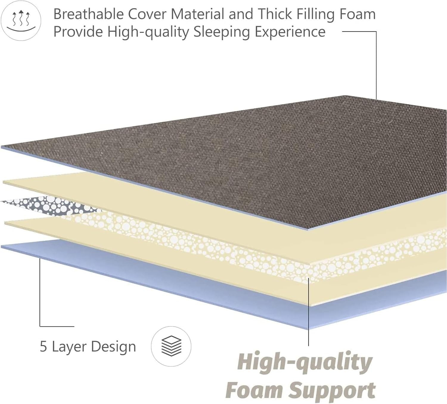 Japanese Floor Mattress Futon Mattress, Thicken Tatami Mat Sleeping Pad Foldable