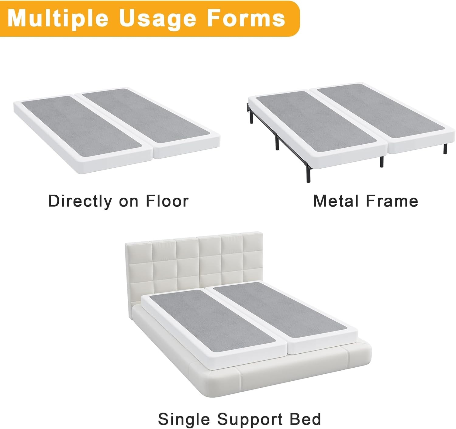 Split California King Box Spring, Heavy Duty Metal Cal King Box Spring Mattress