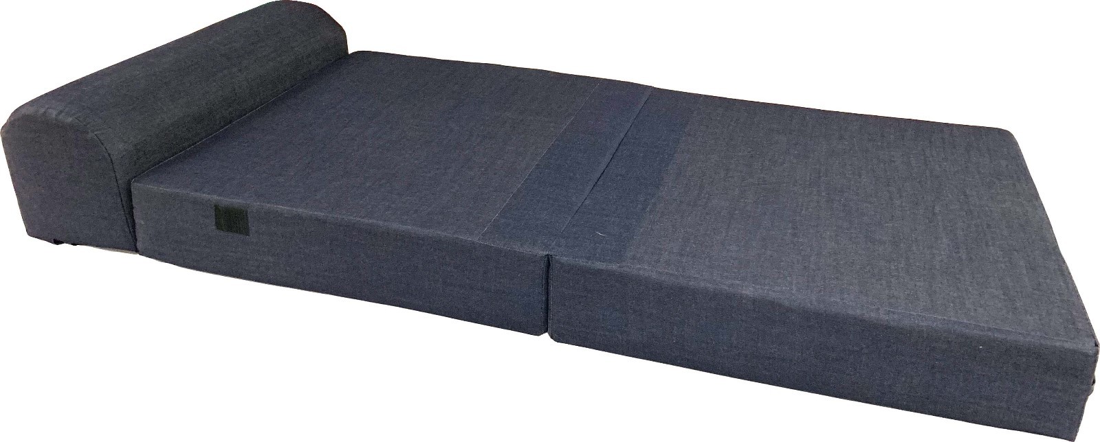 Twin 6x32x70 Flip Chair Folding Foam Beds, Foldable Sofa bed, Denim