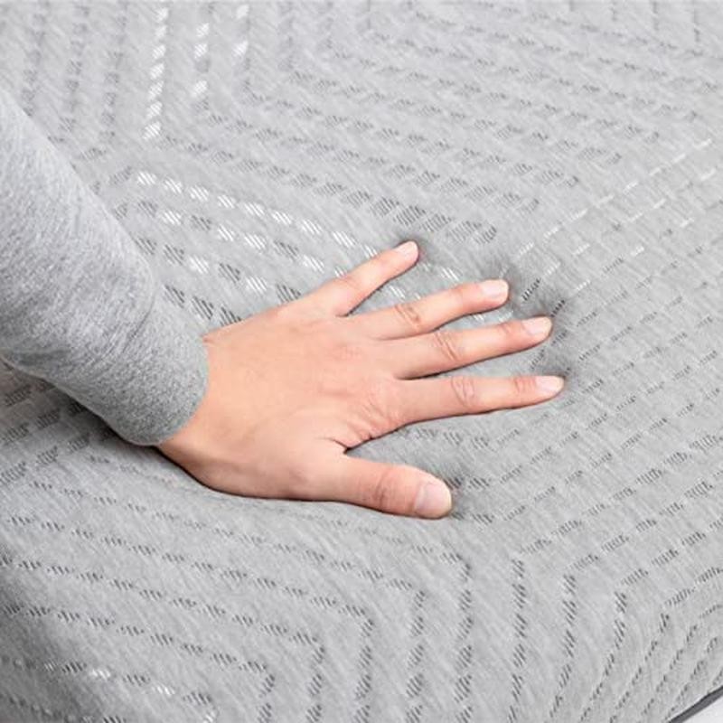 Folding Memory Foam Trifold Mattress Portable Guest Bed Travel Comfort Grey New