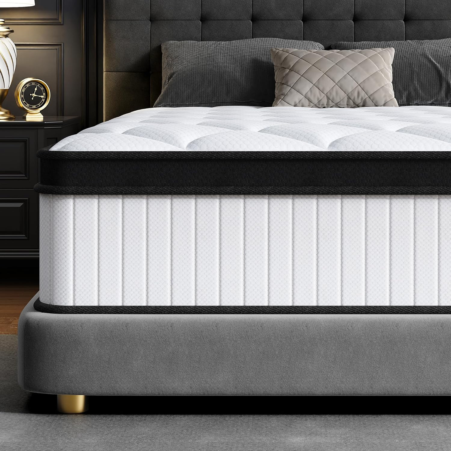 12 Inch Queen Mattress with Memory Foam & Pocket Springs for Comfort & Support