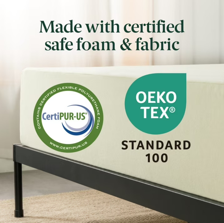 Zinus Gel Airflow 6″ Tight Top Memory Foam Mattress CertiPUR-US Certified, Full