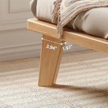 Full Platform Bed Base – 14 Inch Solid Wood Mattr Foundat with