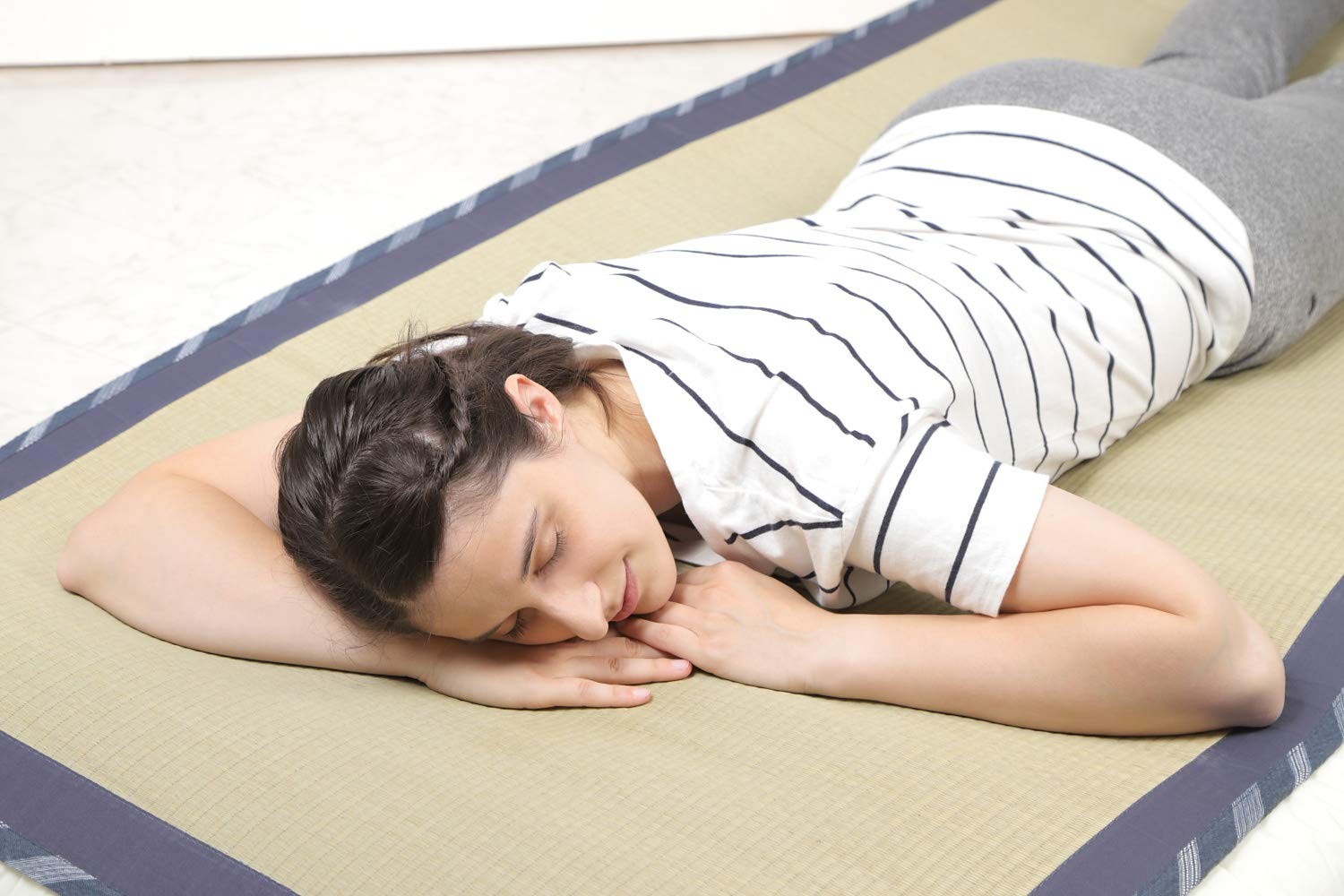 MIINA Japanese Traditional Igusa (Rush Grass) Tatami Mattress, Sleeping Mat, Jap