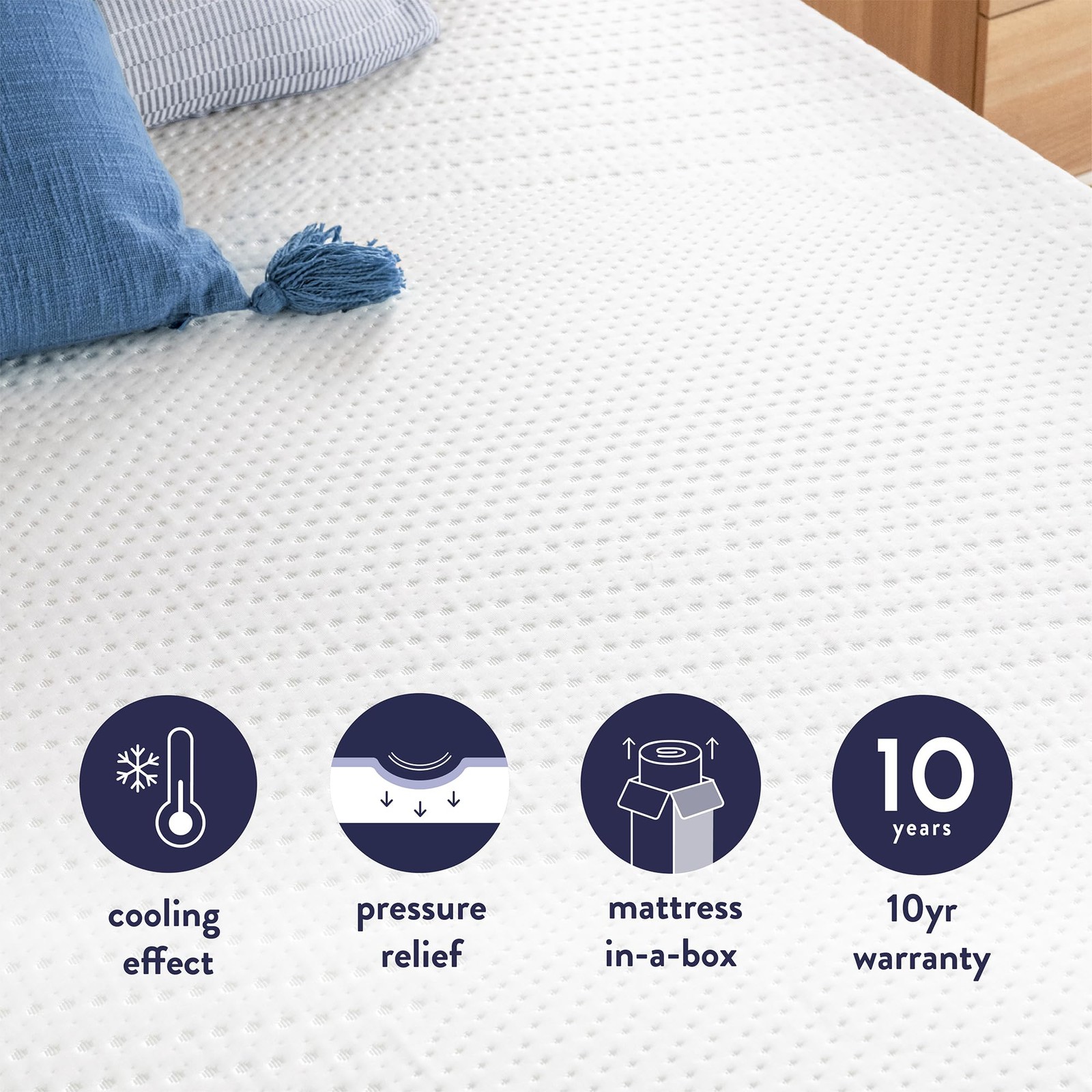 5 Inch Twin Mattress, Cooling Gel Memory Foam Mattress for Kids and Adults,