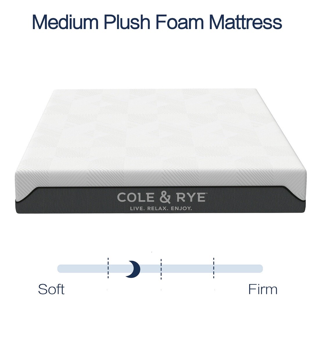Cole & Rye Spirit 12” medium plush hybrid of Gel memory foam and spring Mattress