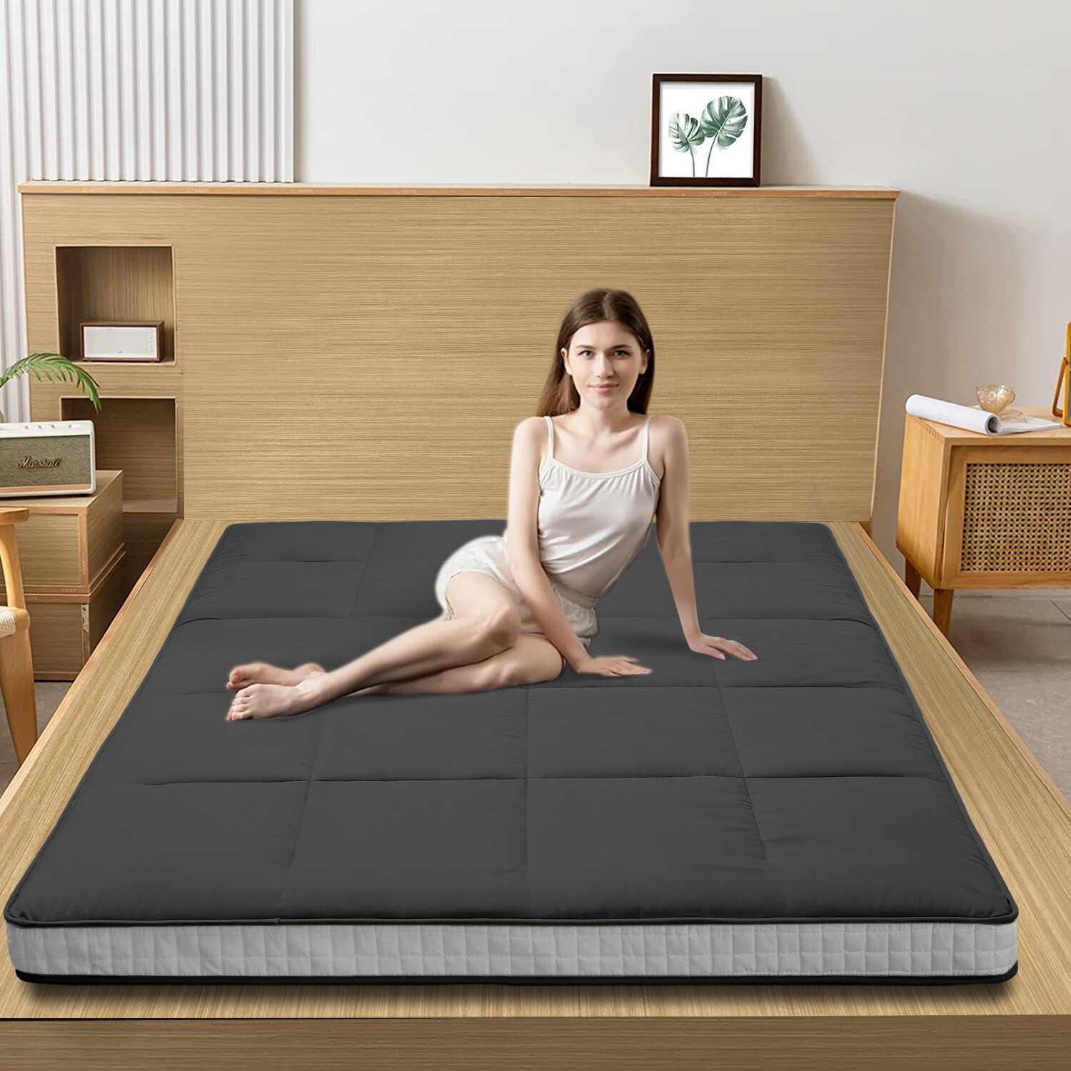 SLSY Janpanese Futon Mattress Padded Japanese Floor Mattress Quilted Mattress