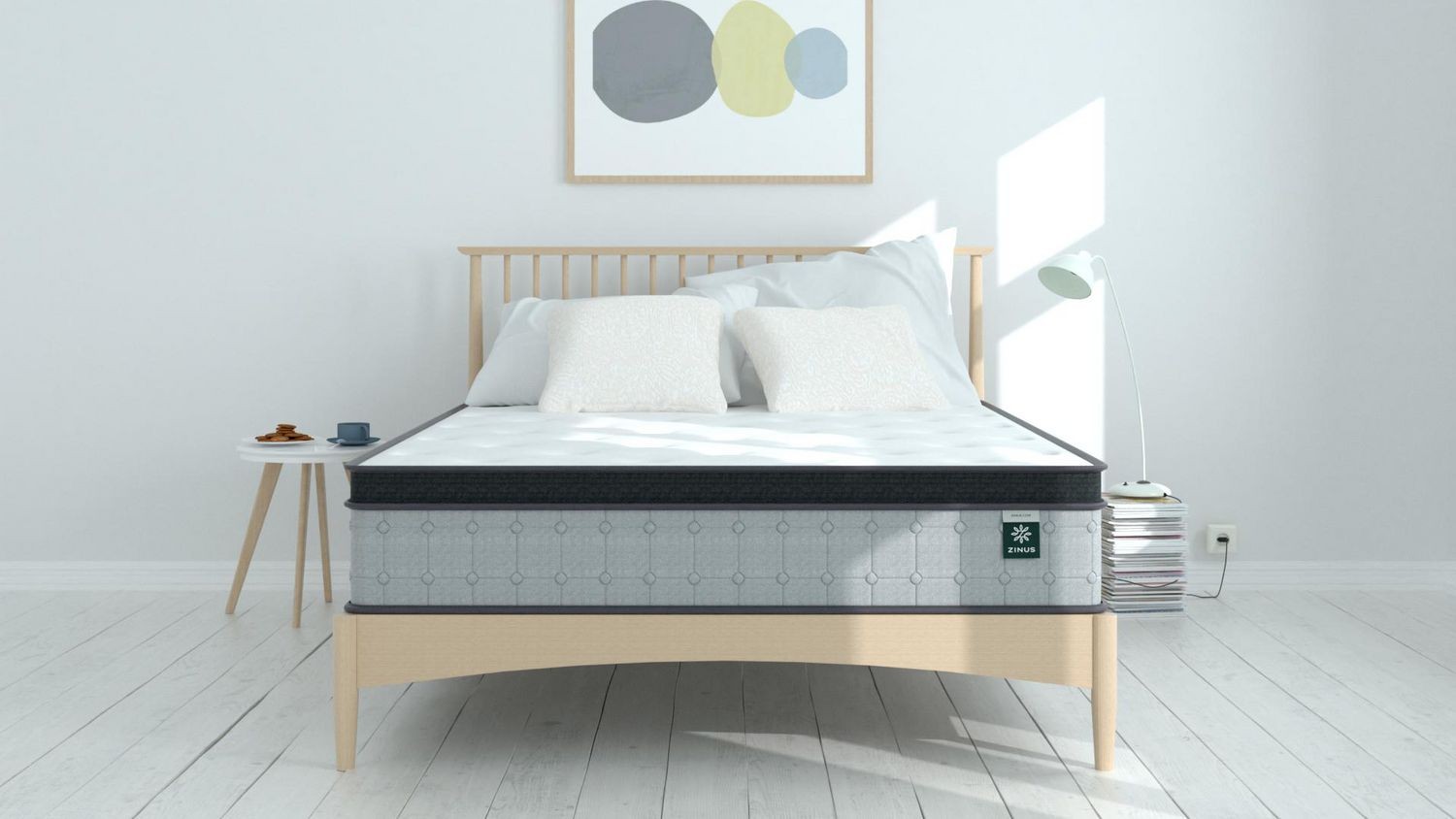 Zinus MSSPGR-12K 12 Inch Comfort Support Pocket Spring Hybrid Mattress Motion