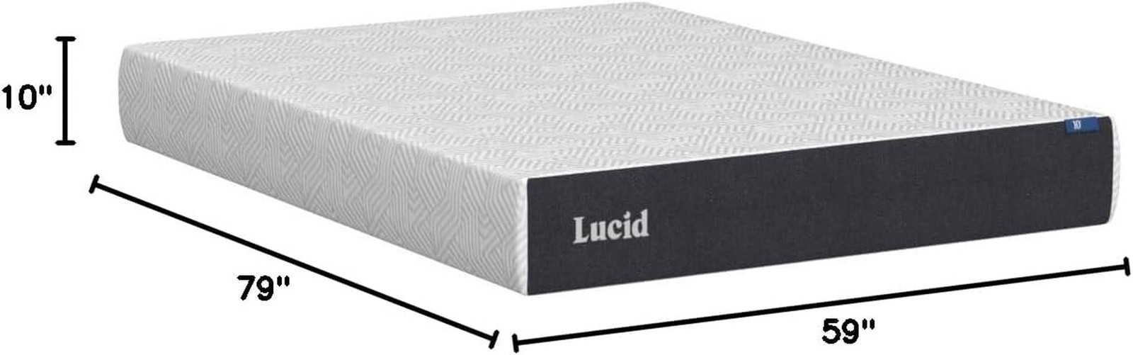 Queen 10″ Memory Foam Mattress – Cooling Gel & Bamboo Charcoal – Bed in a Box