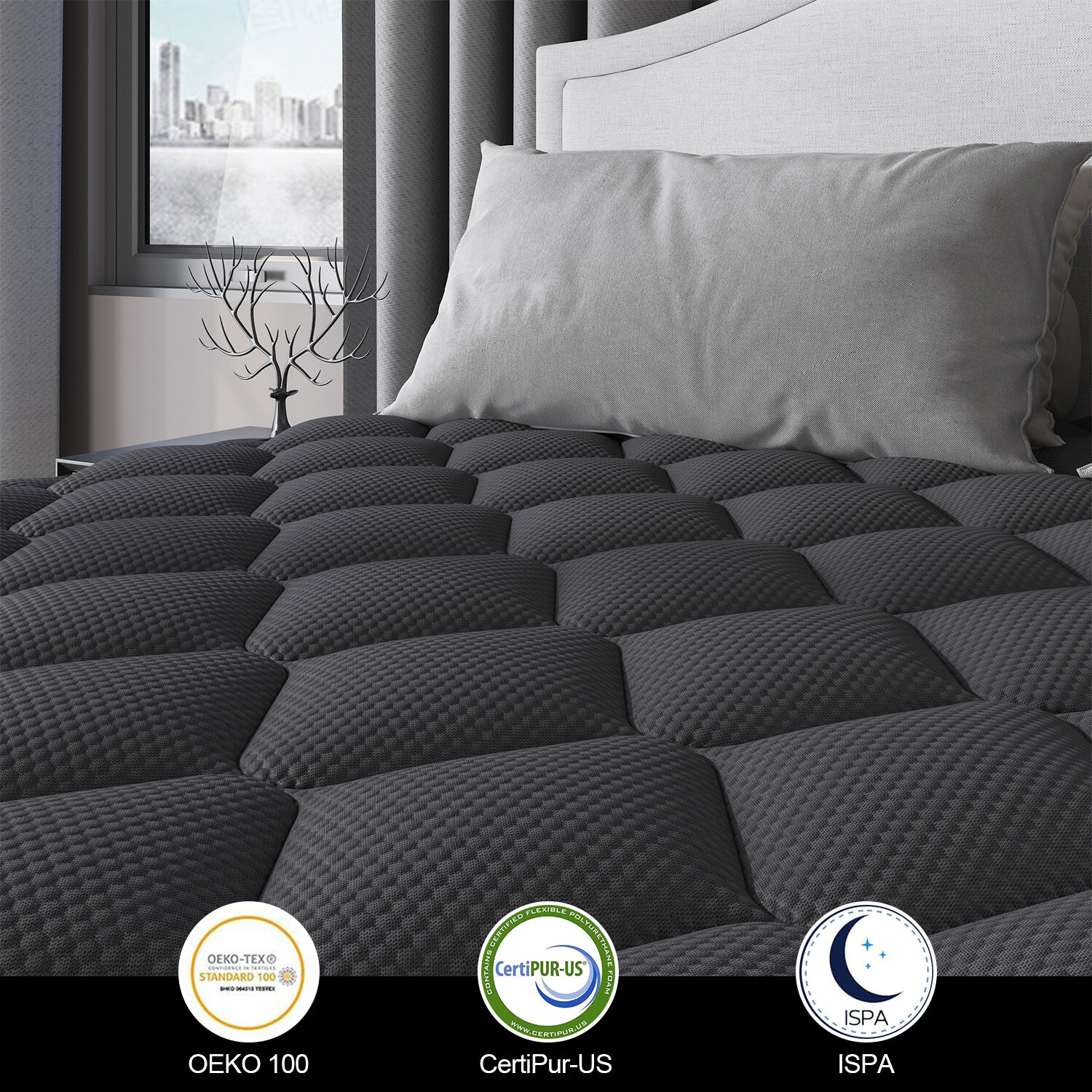 12″ Gel Memory Foam Hybrid Pocket Spring Mattress Twin Full Queen King in A Box