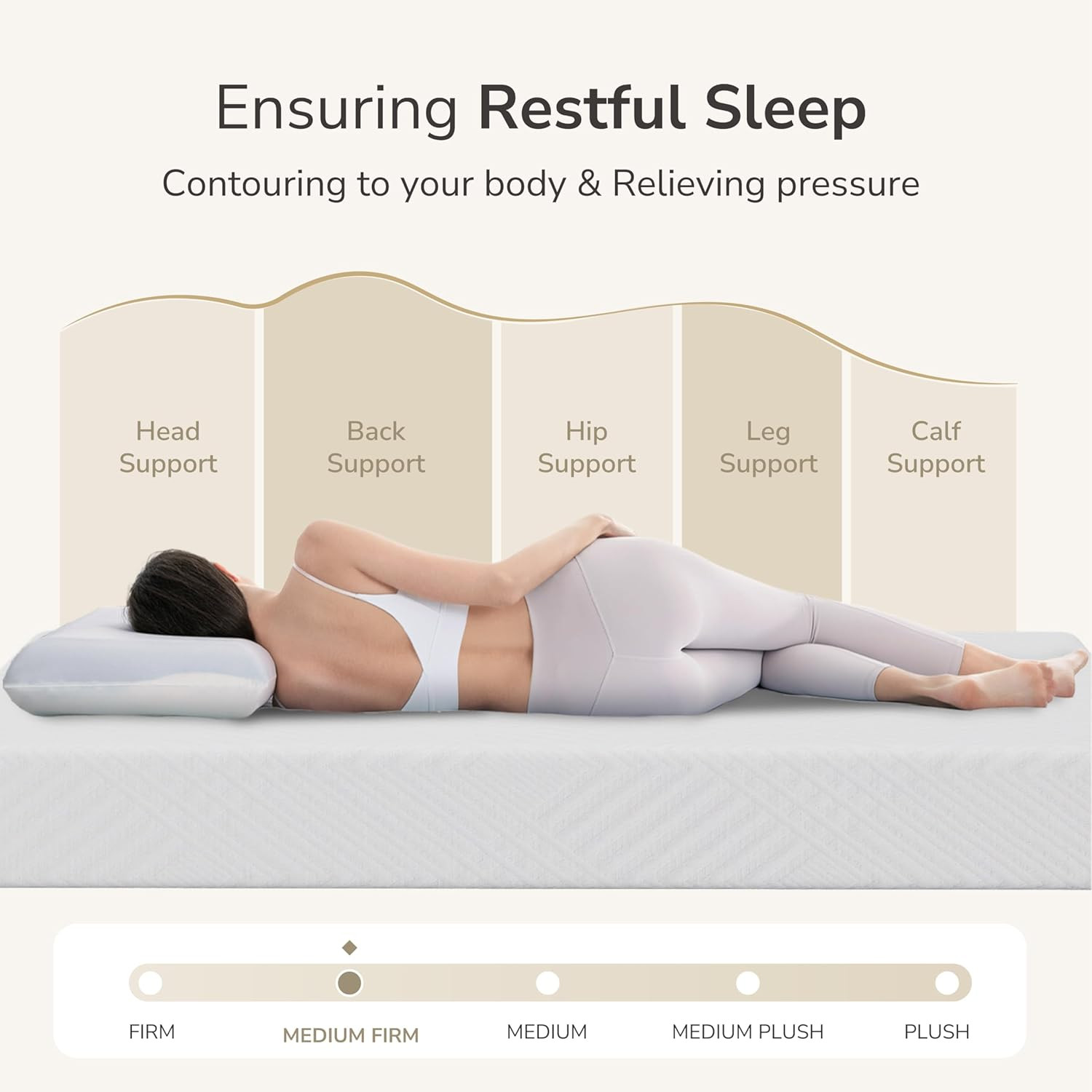 MLILY Full Mattress in a Box, 8 Inch Mattresses for Platform Bed Double Size Day