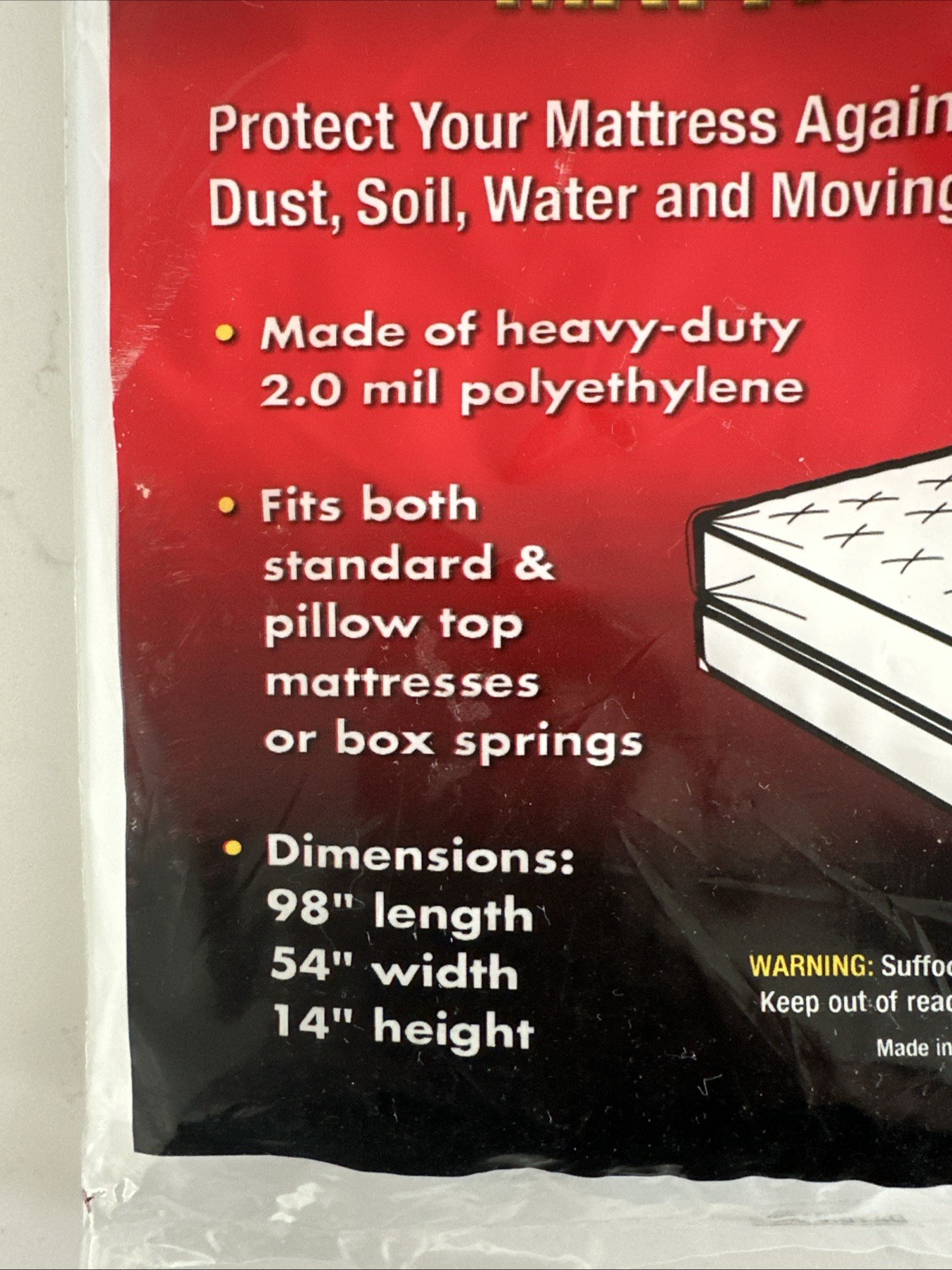 Move ‘N Store Full Size Mattress Bag