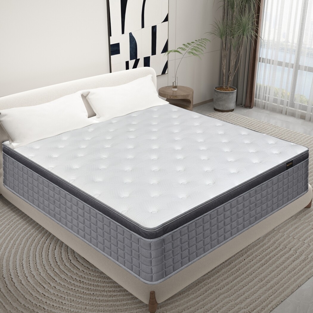 14″ 12″ Twin Full Queen King Hybrid Mattress in A Box Spring Gel Memory Foam Bed