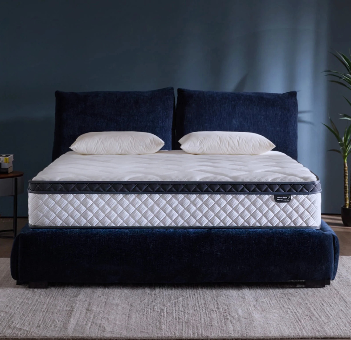 10″ Colchon QUEEN Gel Memory Foam Hibrido Cama Queen Hybrid Mattress Medium Firm