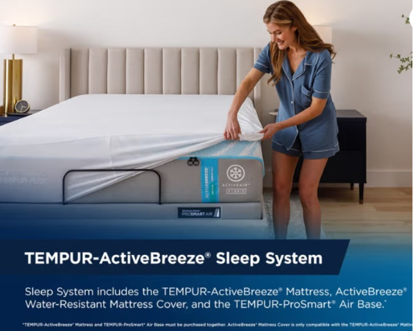 Tempur-Pedic TEMPUR-ActiveBreeze® 13″ Medium Hybrid Mattress