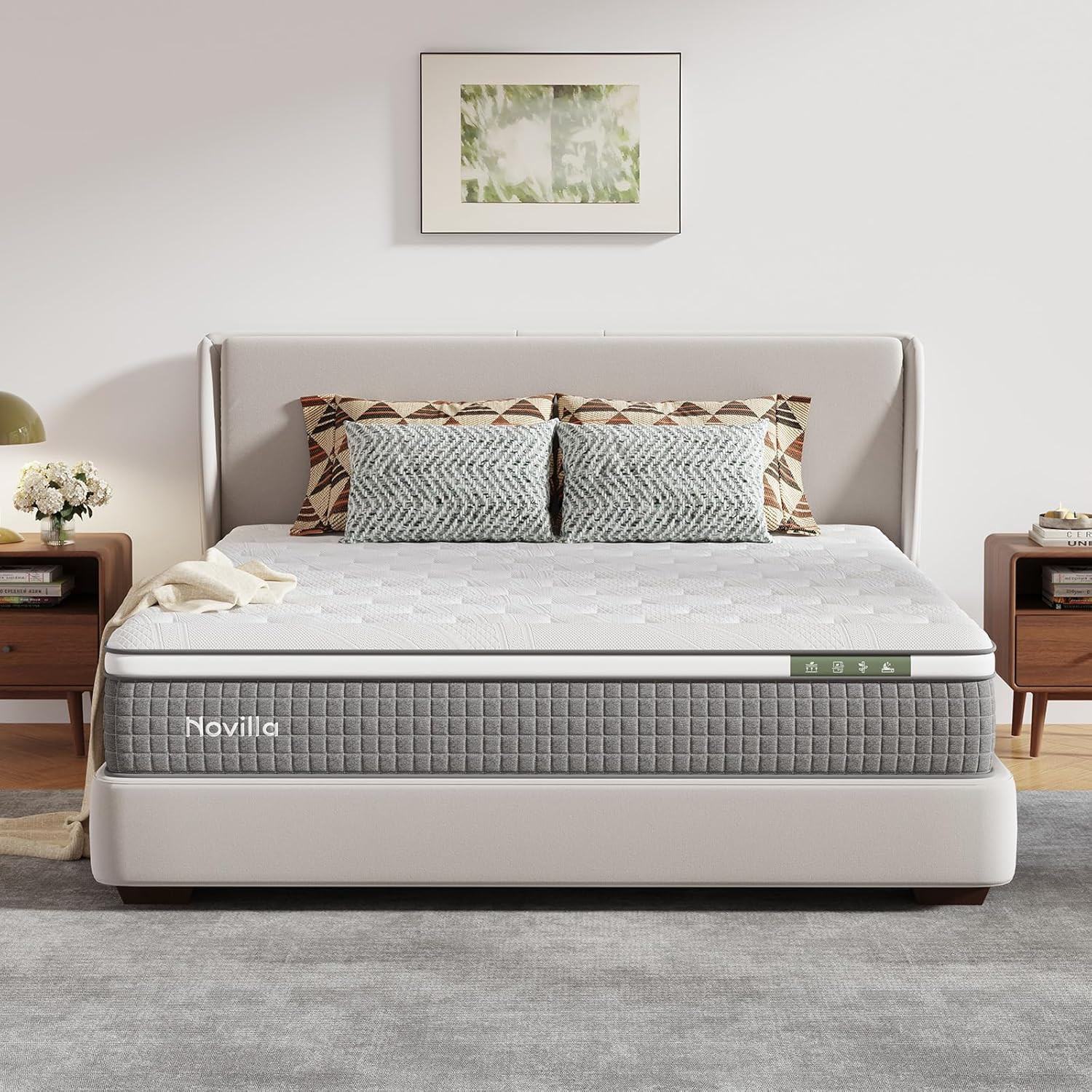 8 Inch Twin Size Mattress,Twin Hybrid Mattress for Kids with Pocketed Coils & Ge