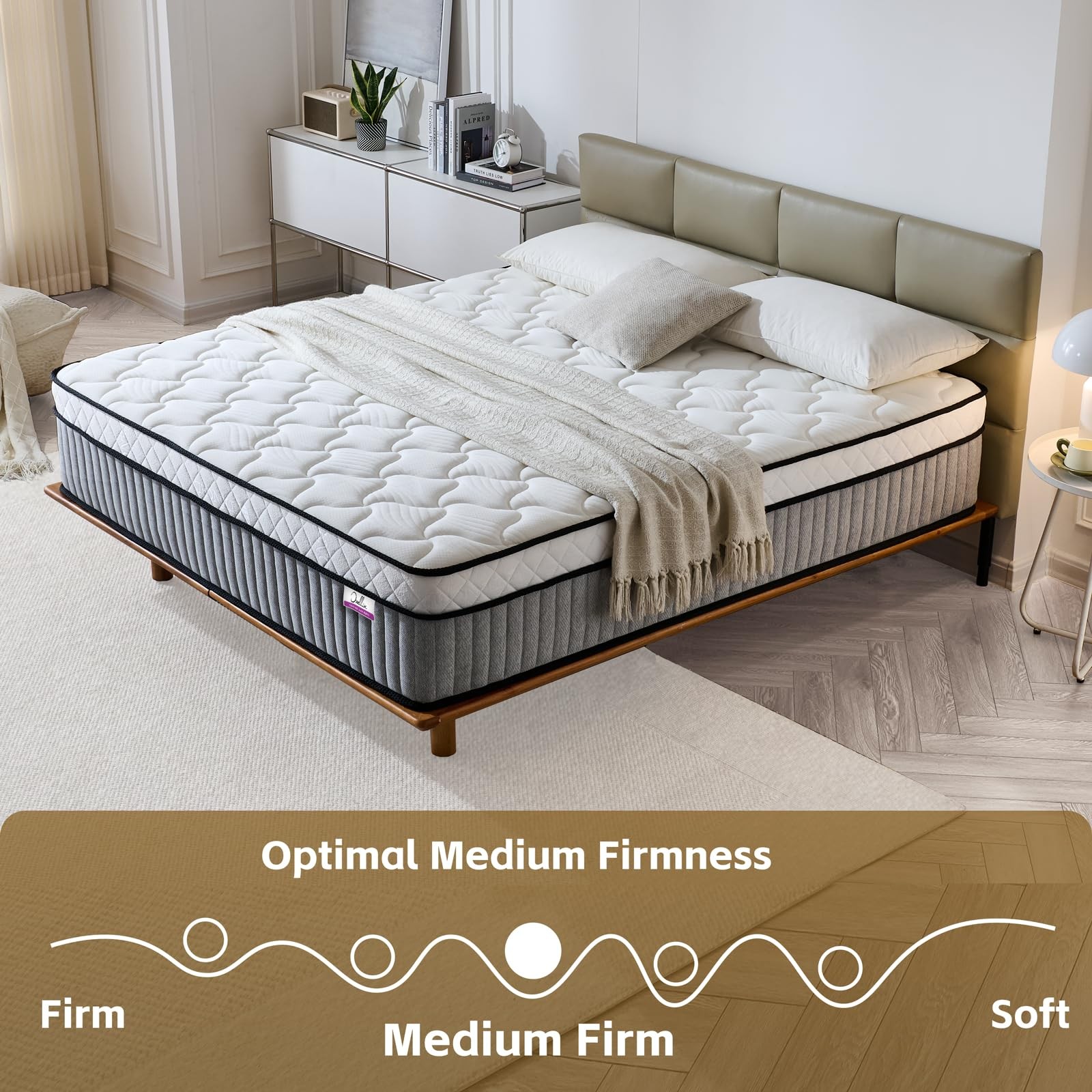 Twin Mattress, 10 Inch Twin Size Mattress,Hybrid Mattresses in a Box with Mem…