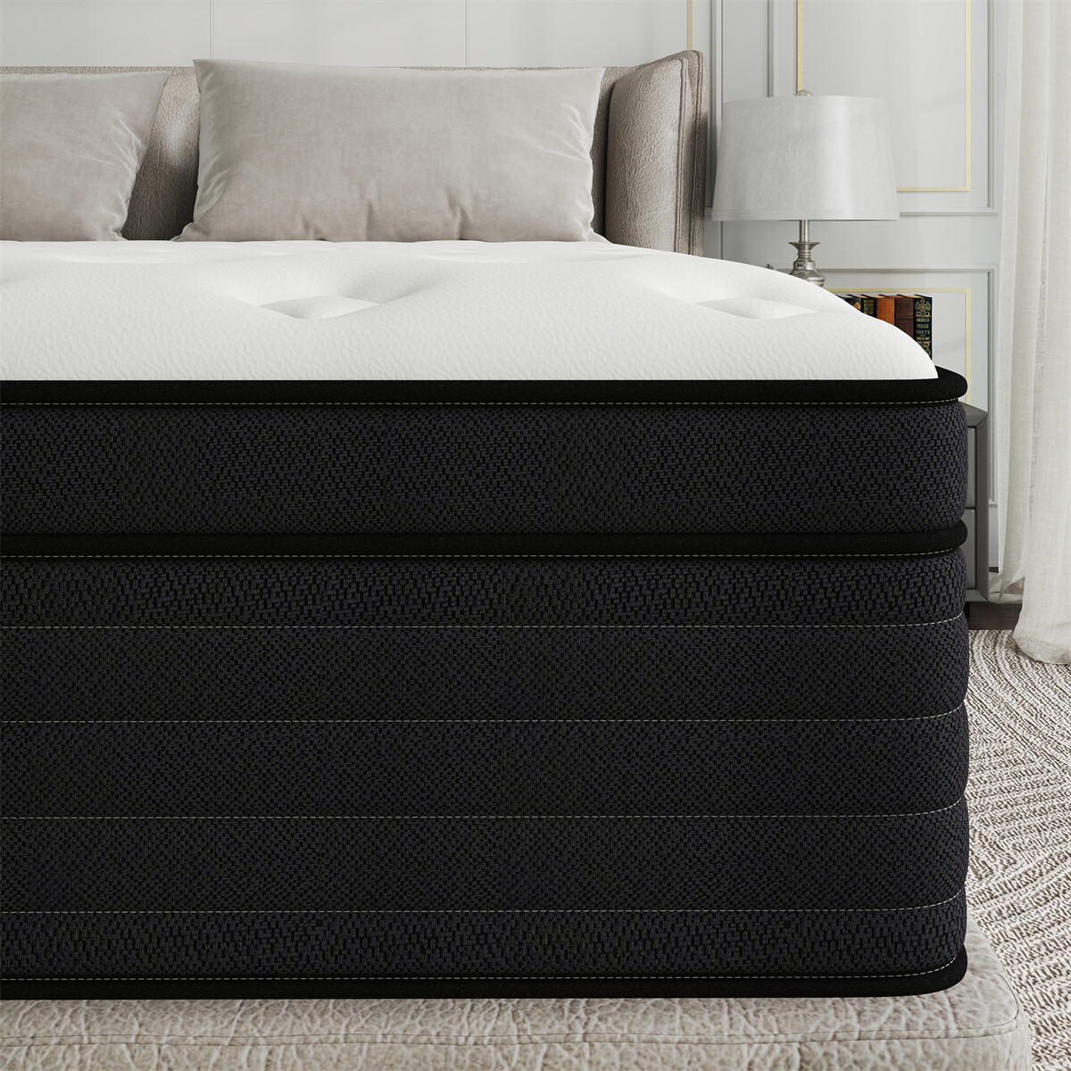 10″12″14″ Hybrid Mattress In A Box Memory Foam Spring Twin Full Queen King Size