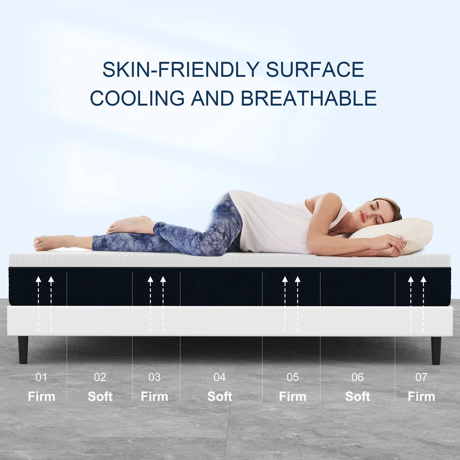 8″10″12″14″ Twin Full Queen King Size Memory Foam Mattress,Mattress In A Box