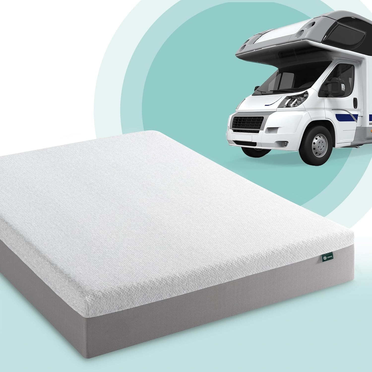 Zinus 8 Inch Short Queen RV Memory Foam Mattress