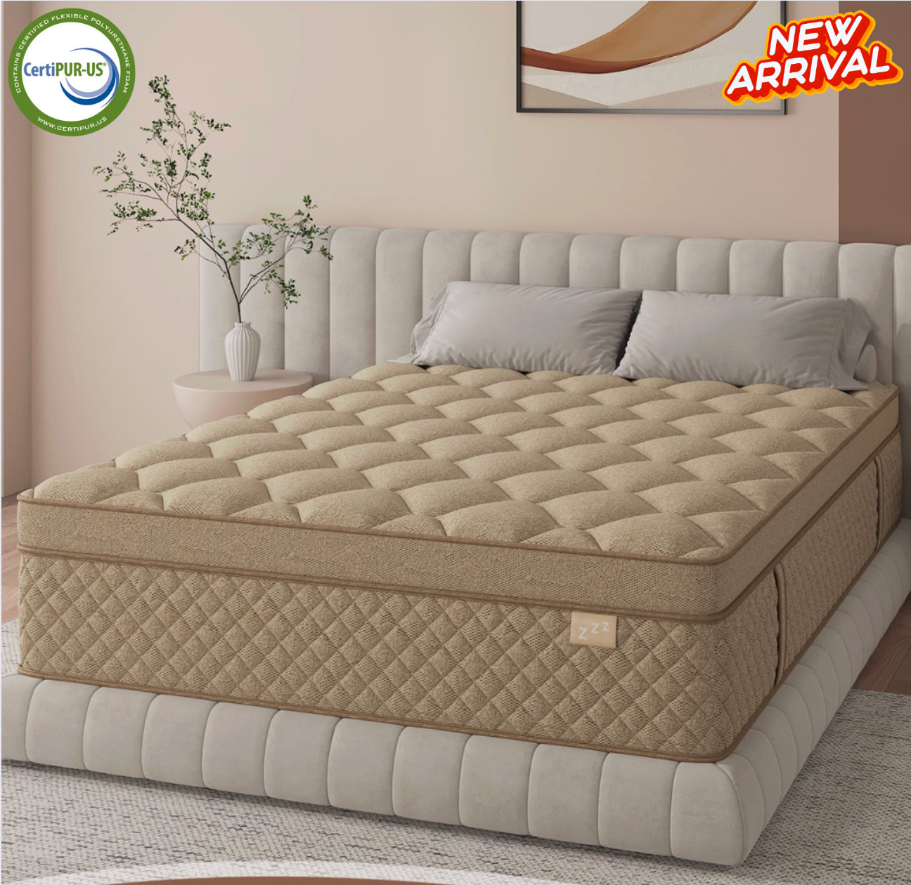 10″ Colchones KING Gel Memory Foam Hibrido Cama King Mattress Hybrid Medium Firm