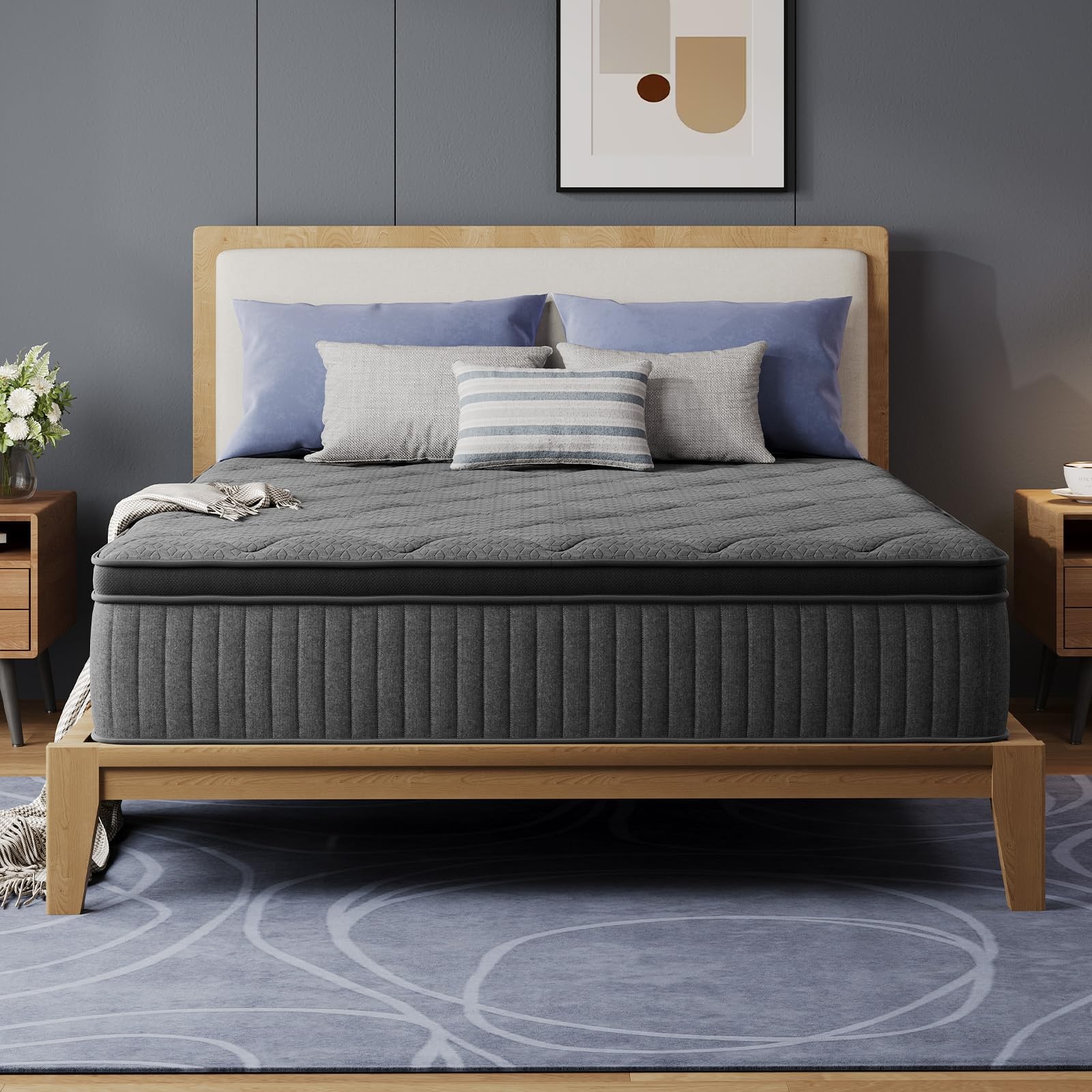 10 Inch Queen Mattress, Hybrid Mattress with Smarts Coil™ Pocket Springs for …