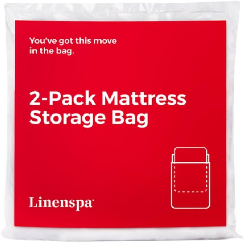 2-Pack Clear Mattress Storage Bag – Fits Queen/Full Size, Tear & Water Resistant